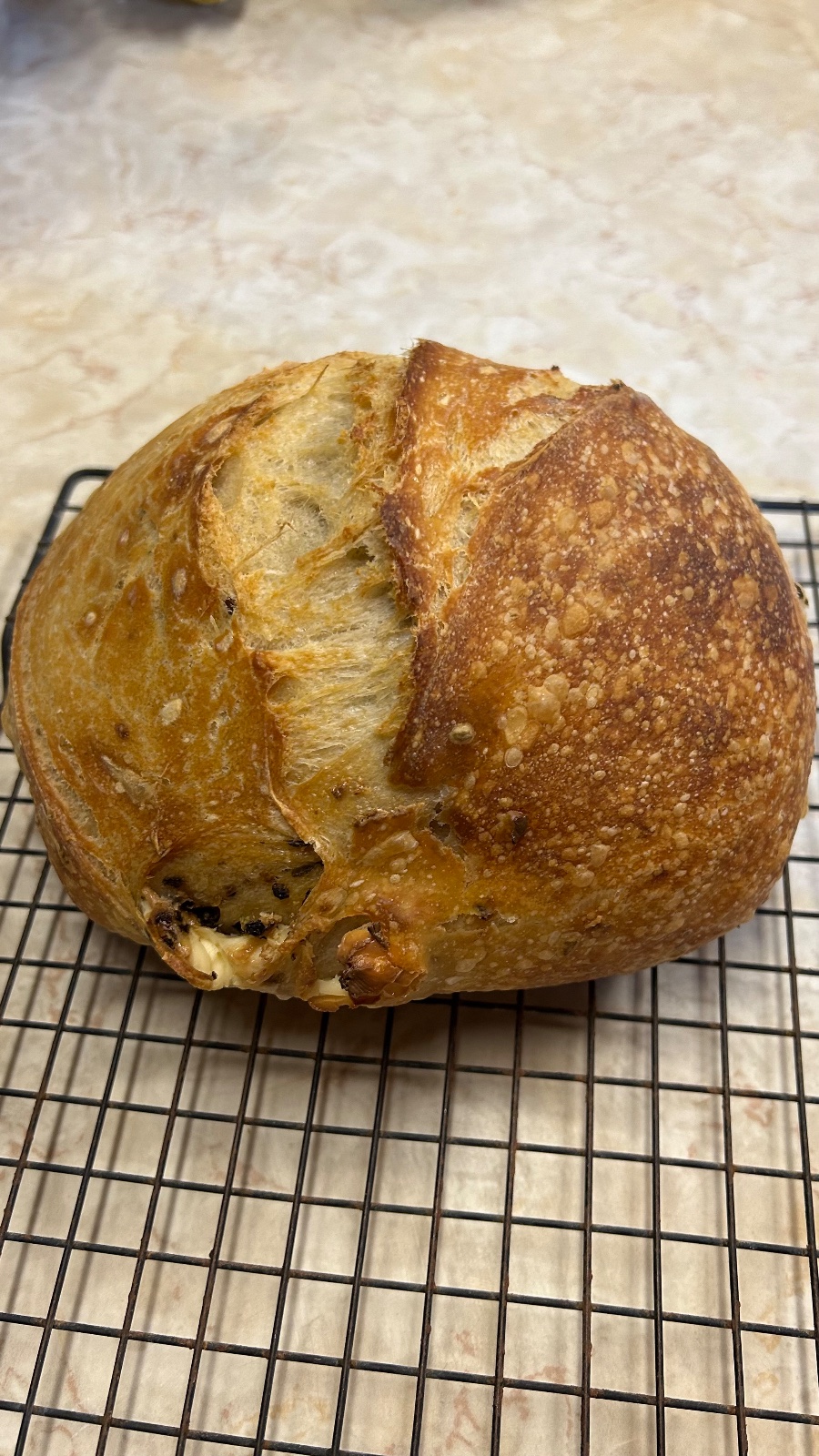 Jalapeño Cream Cheese Sourdough Bread